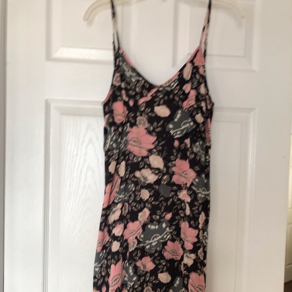 Spell and Gypsy Collective Coal Winona  Floral Slit midi dress